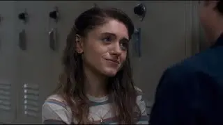 nancy and steve on s1e3 always be my favorite scene in stranger things even though they&rsquo;ve broken up