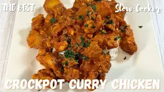 Crockpot Curry Chicken | Slow Cooker Curry Chicken and Baby Potatoes | Crockpot Recipes |