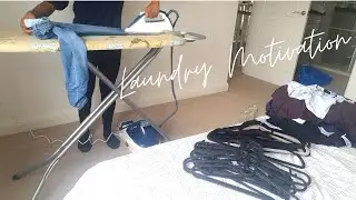 Laundry Motivation | Speed Iron with me | Laundry with me | Ironing Motivation | Clean with me