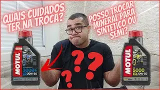 Oleo Moto 20w50 Sempre Usei Mineral Posso Trocar Para Semissintetico Ou Sintetico?
