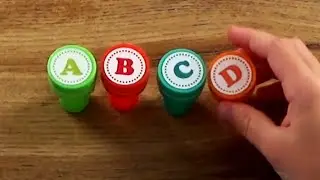 Alphabet stamp set from ABCs for kids