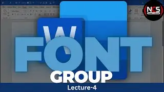 MS WORD font group HOME TAB Options Lec-4
