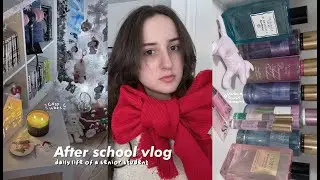 Busy after school vlog 🤍 vs unboxing, skincare routine, cozy evening, mochi recipe