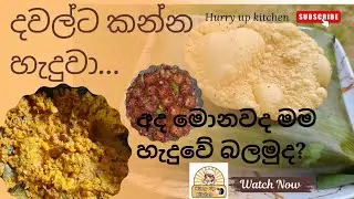 එන්න මාත් එක්ක 🚶 දවල්ට කෑම හදන්න.🤤👍|Hurry Up Kitchen 