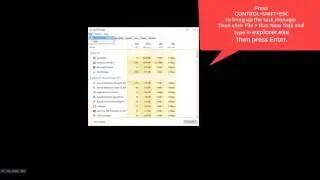 Windows 10 - No taskbar or icons after explorer crashes - Fix