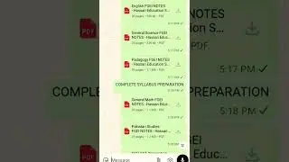 FGEI EST PREPARATION _ Notes+ past papers
