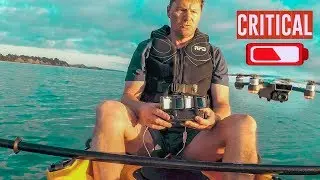 Never fly a drone from a kayak (just trust me)!