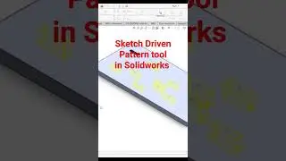Solidworks Sketch Driven Pattern tutorial #shorts #solidworks