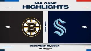 NHL Highlights | Bruins vs. Kraken - December 12, 2024
