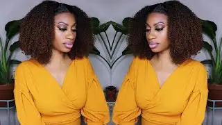 The Perfect Wash N Go ft. HerGivenHair.com Embrace My Coily Lacefront Wig... this lace melts!