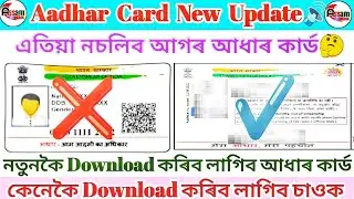 নতুন আধাৰ কাৰ্ড Download কৰক//নচলিব আগৰ আধাৰ কাৰ্ড//Download কৰক নিজৰ মোবাইলতে 📲//কেনেকৈ কৰিব চাওক