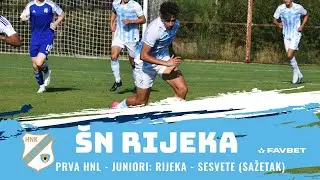 Prva HNL - juniori: Rijeka - Sesvete 4:2, sažetak - 9. kolo (2023./2024.)