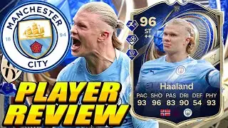 He IS IMPOSSIBLE TO STOP&hellip; 🤖🔥 96 TOTY Haaland Review! 96 Haaland Team of the Year Review! 96 Haaland!