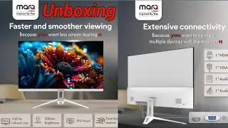 24 inch monitor MARQ By Flipkart Unboxing how to Unboxing budget monitor 100hz IPS panel 60.96 cm 
