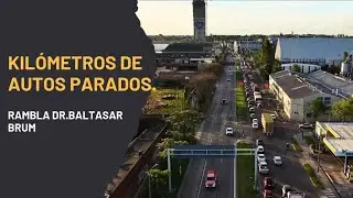 Obra en Bvar. Artigas-Tránsito trancado. (4K)*©Vista Aérea Uy📲092770808