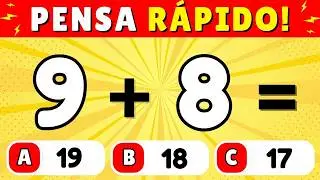 🚨 Quiz de Matemática com Adição #6  [DUVIDO VOCÊ ACERTAR TODAS]