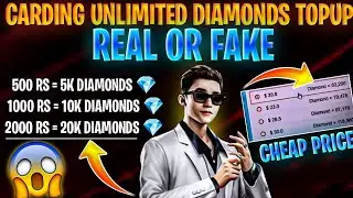 CARDING UNLIMITED DIAMONDS TOPUP | FREE FIRE CARDING DIAMONDS REAL OR FAKE | FF DIAMONDS  EASYPAISA 