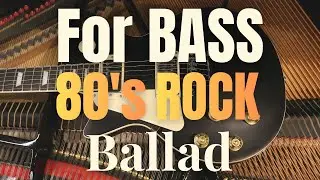 BASS backing track in E minor | EASY Rock ballad 