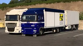 Караме бордови DAF XF 105 от Яши до ферибота в Галати