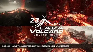 UPBGE - Lava & Volcano Environment 2023 #unity3d #assets #tutorial #Idea #upbge #blendergame
