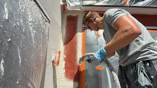 Machine spraying EWI Pro premium base coat time saving render method