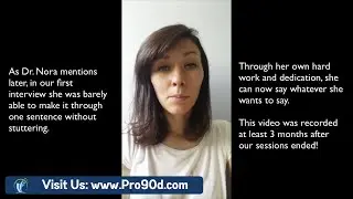 How to Stop Stuttering Success Story from Dr. Nora