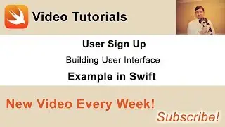 User Sign in, Sign up and Sign out in Swift - 3. Sign Up Page User Interface