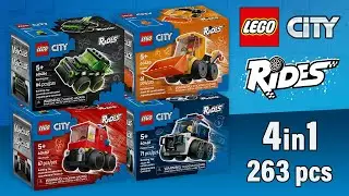 Все наборы LEGO City Rides 2026 [4 в 1] (263 детали) Пошаговая инструкция по сборке @TopBrickBuilder