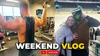 WEEKEND VLOG | Married Couple Life, Gym & Hockey Game