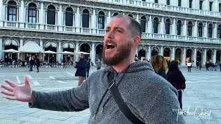 Cops interrupt our preaching at Piazza San Marco in Venice, Italy