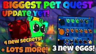 *НОВОЕ* крупное обновление уже в Roblox Pet Quest! Хэллоуин, 3 новых яйца, 4 секрета и многое дру...