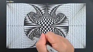 OP ART, How to spiral draw optical illusion art , Geometric art 150