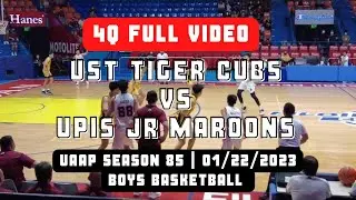 UST Tiger Cubs vs UPIS Jr Maroons 4Q Full Video (01/22/2023)