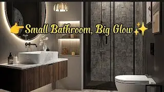 👉 Small Bathroom, Big Glow✨ ( simple, elegant & luxe )