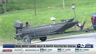 Decal Defect Causes Delay in Boater Registration Renewal
