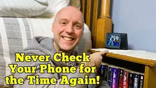 Easy to Read Time & Temperature on Your Ceiling! La Crosse Alarm Clock Review