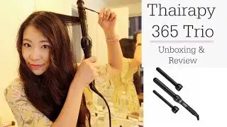 Распаковка и обзор набора цифровых щипцов для завивки волос Thairapy 365 Tri Curl Clipless (купле...