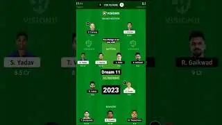 csk vs mi ipl team prediction 2023 101% winning my garenty #2023 #shorts #dream #dre #treding