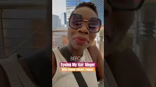Clairol Sunset Copper 8R0 on Short Natural Hair (Before and After)