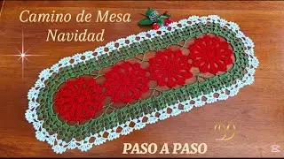 🎄 CAMINO DE MESA FLORES NAVIDEÑAS | PASO A PASO 🎄