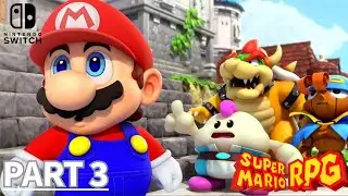 SUPER MARIO RPG:#3 O REINO COGUMELO SOB ATAQUE! - Invas&atilde;o Claymorton GAMEPLAY [SWITCH]