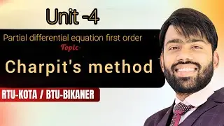 Charpit's method. solution of non linear pdf of first order #rtu #btu #engineeringmathematics