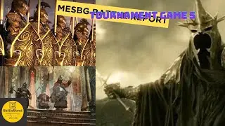 MESBG Tournament Battle Report  game 5- 650 pts Mordor vs Dwarves+Lothlorien