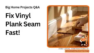 Replace Bathroom Vinyl Plank Click Lock Seam Repair Guide