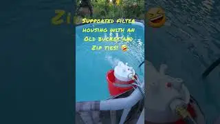 Nasty pool water to crystal clear! DIY pool filter cleaned up in 2 days for $100. #abovegroundpool