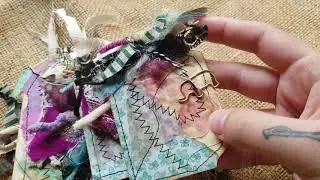More Embellished junk journal tags