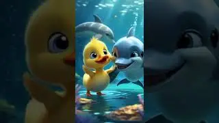 Duck and Dolphin Friendship Story #cartoon #animation #friend #friendship #duck #story #dolphin  #ai