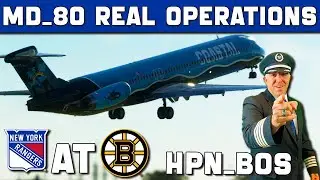 Blue Line to Skyline: MD-80 Realistic Procedures + NY Rangers Hockey Charter!