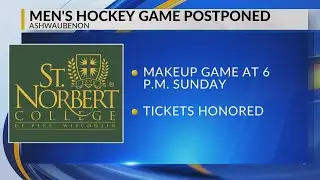 St. Norbert College hockey game postponed due to bitter cold