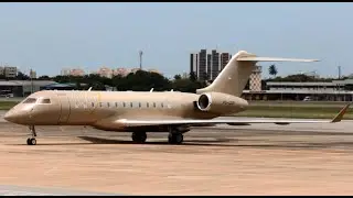 [SBFZ/ FOR] Pouso & Decolagem RWY13 Bombardier Global 6000 PS-UQN 26/02 & 02/03/2022